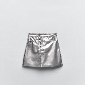 Silver Mini Skirt